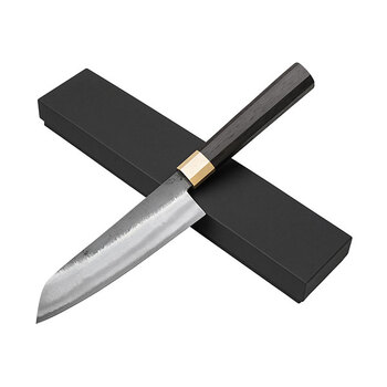 Lilienstahl Bog Oak SANTOKU Octagonal Küchenmesser