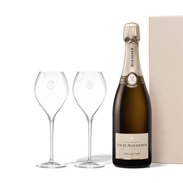 Champagne Louis Roederer Collection mit 2 FlûtesBild