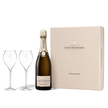 Champagne Louis Roederer Collection mit 2 Flûtes