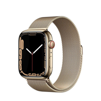Apple Watch Series 7 GPS+Cellular Edelstahl 41mm − Milanaise Armband