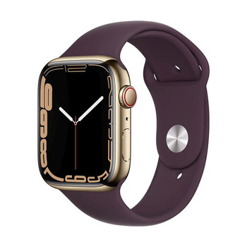 Apple Watch Series 7 GPS+Cellular Edelstahl 45mm − Sportarmband