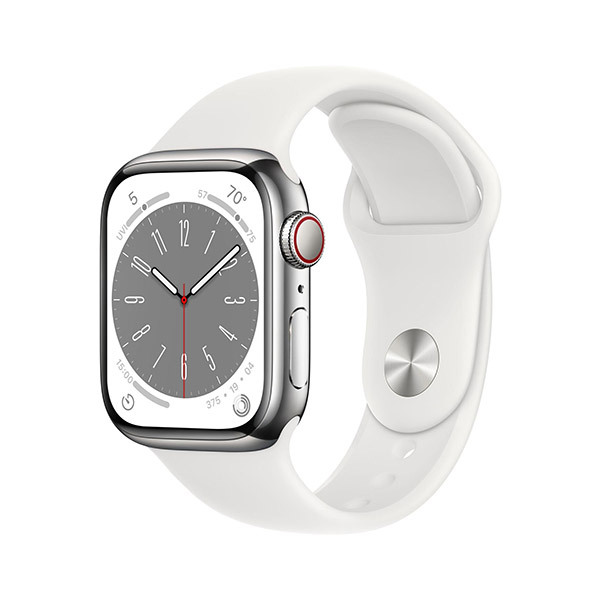 Apple Watch Series 8 GPS+Cellular Edelstahl 41mm – SportarmbandBild