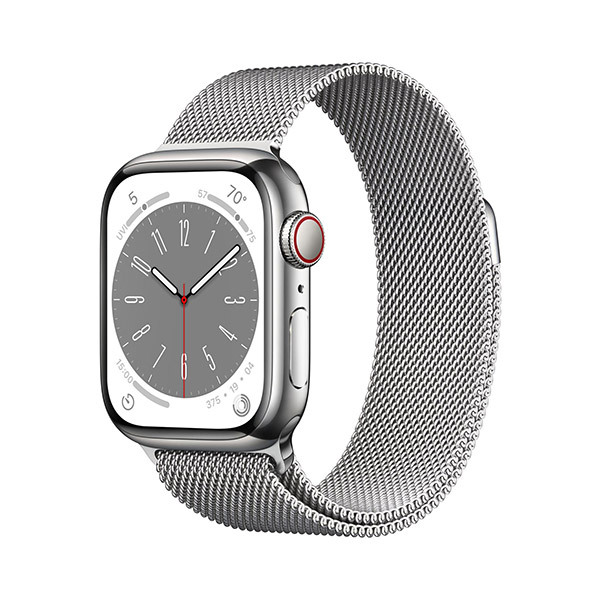 Apple Watch Series 8 GPS+Cellular Edelstahl 41mm – Milanaise ArmbandBild