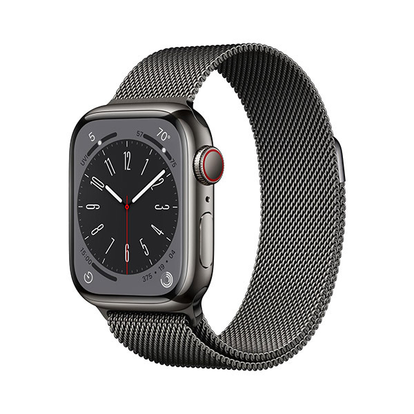 Apple Watch Series 8 GPS+Cellular Edelstahl 41mm – Milanaise ArmbandBild