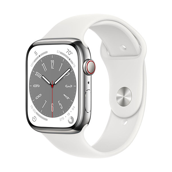 Apple Watch Series 8 GPS+Cellular Edelstahl 45mm – SportarmbandBild