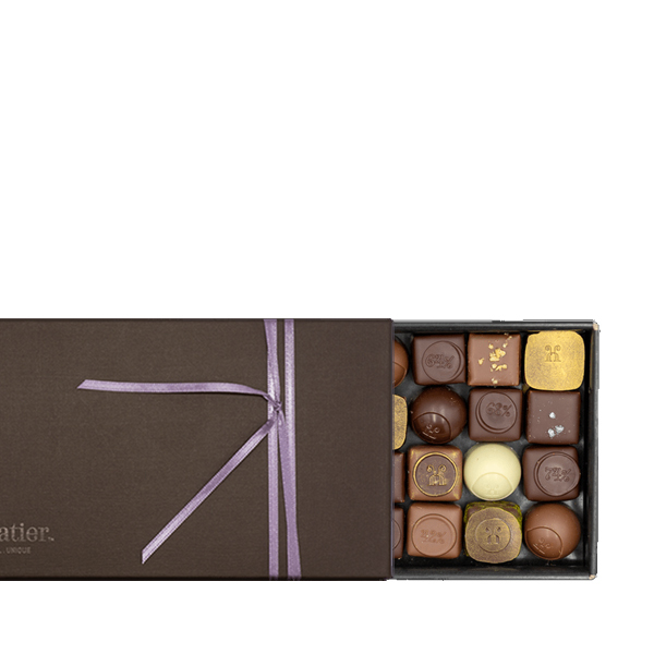 Max Chocolatier Schachtel mit 36 assortierten FrühlingspralinenBild