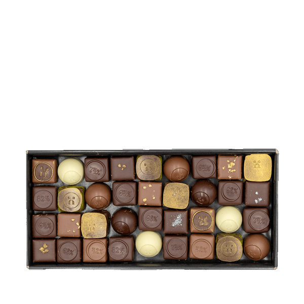 Max Chocolatier Schachtel mit 36 assortierten FrühlingspralinenBild